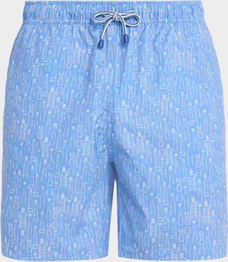 Peter Millar Men & apos;s Tequila Seas Swim Trunks