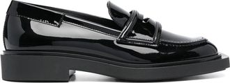 3Juin square-toe 35mm leather loafers - women - Leather - 37 - Black