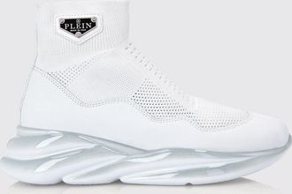 Philipp Plein Sneakers alte slip-on in maglia di viscosa stretch con suola chunky