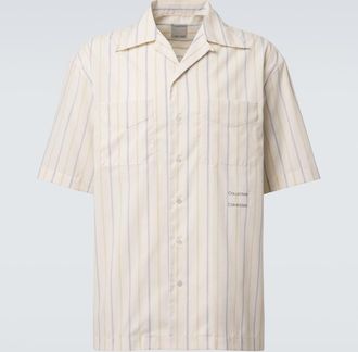 Calvin Klein Nathaniel striped bowling shirt