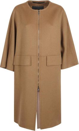 Max Mara Dames, Mantels, Bruin, Maat: 2XS Kasjmier