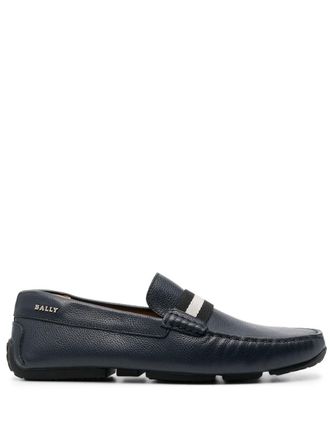 Bally Pearce loafers met gestreepte afwerking - Blauw