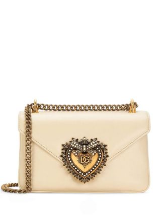 Dolce & Gabbana medium Devotion leather crossbody bag - Neutrals