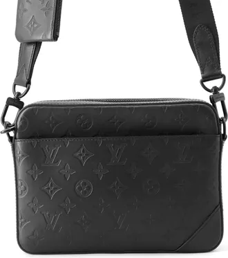 Louis Vuitton Monogram Shadow Black Noir Monogram Shadow Handbag Shoulder Bag (Pre-Owned)