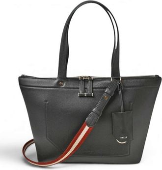Bally Leather Shoulder Bag Tote Bag (Pre-Owned)