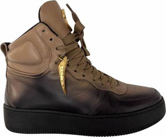 Roberto Cavalli The Tiger Tooth High Top Sneakers, Brand Size 40 ( US Size 10 )