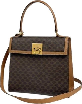 Celine Pre-owned Handbags, female, Brown, Size: ONE SIZE Pre-owned Macadam Handbag