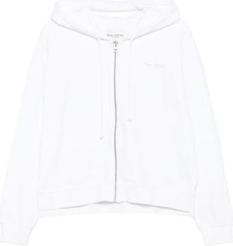 Marc O'Polo Hoodie met rits - Wit