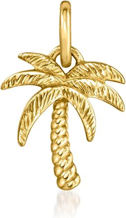 RS Pure by Ross-Simons 14kt Yellow Gold Palm Tree Charm