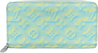 Louis Vuitton Light Blue Monogram Empreinte Long Wallet (Bi-Fold) (Pre-Owned)