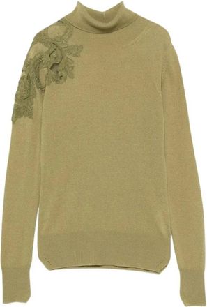 Ermanno Scervino Jersey - Dames - Coltruien - Groen - XS - Truien & Vesten