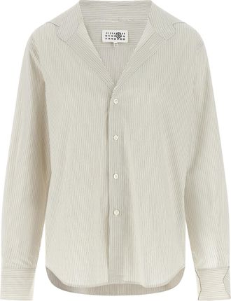 Maison Margiela Gray Cotton Womens Blouse