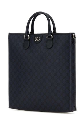 Gucci Mens Gg Supreme Fabric Ophidia Shopping Bag Bluedkblublueblu Borse A Mano