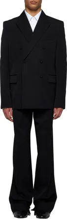 Gucci Mens Black Wool Suit Suits