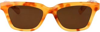 Jacquemus Carre Zonnebril - unisex - Zonnebrillen - Bruin - 53 MM - Accessoires