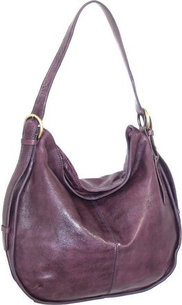 Nino Bossi Carlotta Hand-Dyed Vintage Leather Hobo Bag
