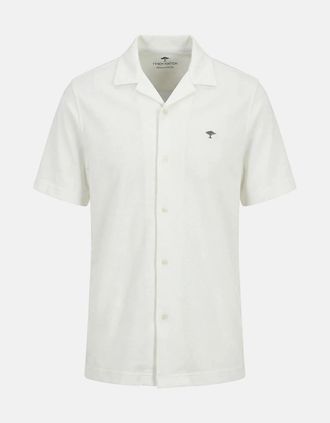 Fynch-Hatton Mens Short Sleeved Resort Shirt New Off-White - Size: 42/Regular