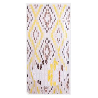 Trade Shop Trade Shop - Tenda Moschiera Con Piastrine In Pvc Decoro Rombo Marrone 100x220cm Tpl13 017347