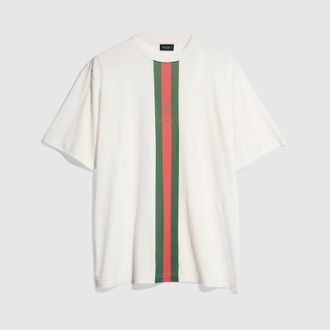 Gucci Cotton Jersey T-shirt With Print, Size XXXL, White