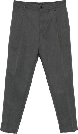 low brand pleated-front trousers - Grey