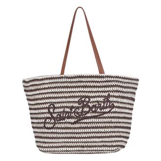 MC2 Saint Barth Tote Bags, female, Multicolor, Size: ONE SIZE Crochet Tote Bag