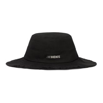 Jacquemus Hats, male, Black, Size: 56 CM Le Bob Artichoke Hat
