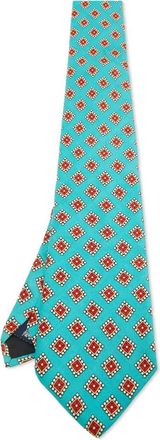 Burberry Cravatta con stampa - Blu