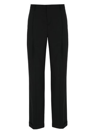 BRIGLIA 1949 Black Borgonuovo Wool-Blend Formal Pants