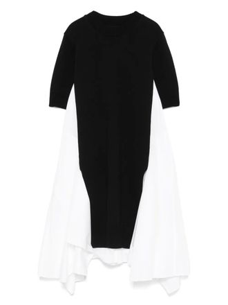 sacai poplin dress - Black