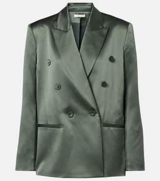 The Sei Double-breasted silk blazer