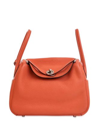 Herm&egrave;s Borsa a tracolla Lindy 26 in pelle Clemence 2017 - Arancione