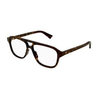 Bottega Veneta Eyeglasses - male - Bottega Veneta - Glasses - Brown - 56 MM - Accessories
