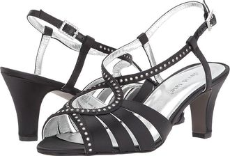 David Tate Whisper Womens Shoes Black : 8.5 WW (EE), Satin