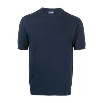 Drumohr T-Shirts, male, Blue, Size: 2XL Blue T-shirts and Polos
