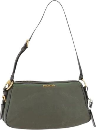 Prada Pre-owned Shoulder Bags, female, Green, Size: ONE SIZE Pre-owned Vintage Shoulder Bag