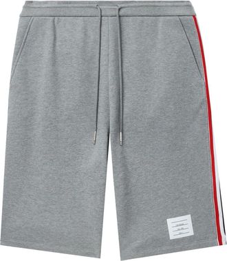Thom Browne Signature Stripe track shorts - men - Cotton - 3 - Grey