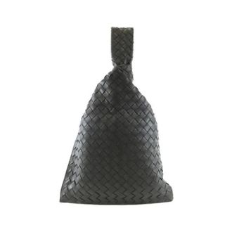 Bottega Veneta Pre-owned Lambskin Shoulder Bag - Dames - Pre-owned - Zwart - Maat: ONE Size Leer