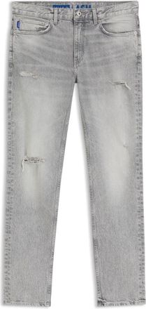 HUGO BOSS Slim-fit jeans in distressed gray denim