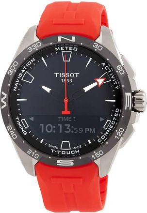 Tissot T-Touch Perpetual Alarm Chronograph Quartz Analog-Digital Black Dial Mens Watch T121.420.47.051.01