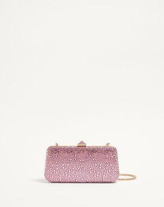 Valentino Garavani Minaudiere Carry Secrets Con Strass Donna ROSA CHIARO UNI