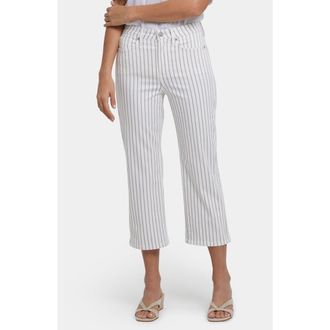 NYDJ Joni High Waist Relaxed Capri Jeans in Beach Cruise Stripe at Nordstrom Rack, Size 0
