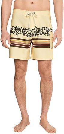 Rvca Exotica Trunk 17 Mens Shorts Butter : 33, Cotton/Polyester