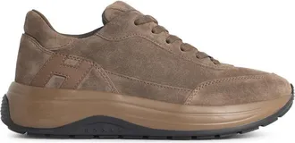 Hogan Hi-Light Brown Suede Sneakers