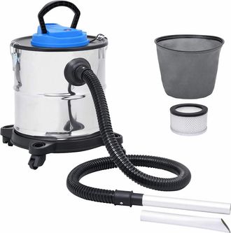 vidaXL Vidaxl - Aspiradora De Cenizas Filtro Hepa 1200 W 20 L Acero Inoxidable