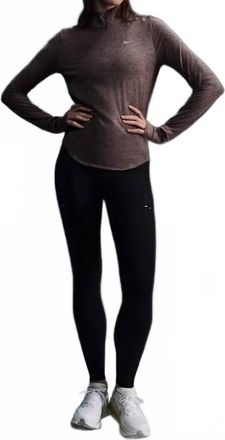 Nike Swift High-Waisted 7/8 Running Leggings In Black
