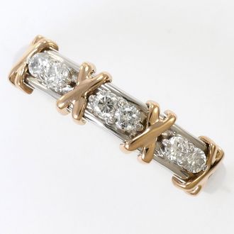 C&A Unbranded pink gold Platinum pink gold (18K) Platinum 900 Band Ring (Pre-Owned)