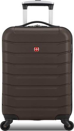 SwissGear Travel Gear 20-Inch Hardside Spinner Carry-On Suitcase in Chocolate at Nordstrom Rack
