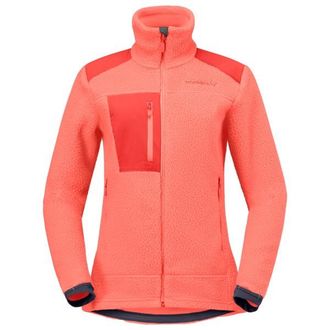 Norr&oslash;na Trollveggen Warm3 Jacket Fleecejacke f&uuml;r Damen | rot