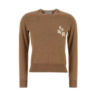 Isabel Marant Lanta Jumper - female - Marant &eacute;toile - Round-neck Knitwear - Brown - M - Knitwear