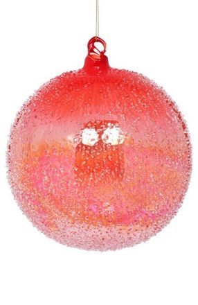Mark Roberts Sparkling Ombre Ornament, Large, Set of 4 in Red at Nordstrom